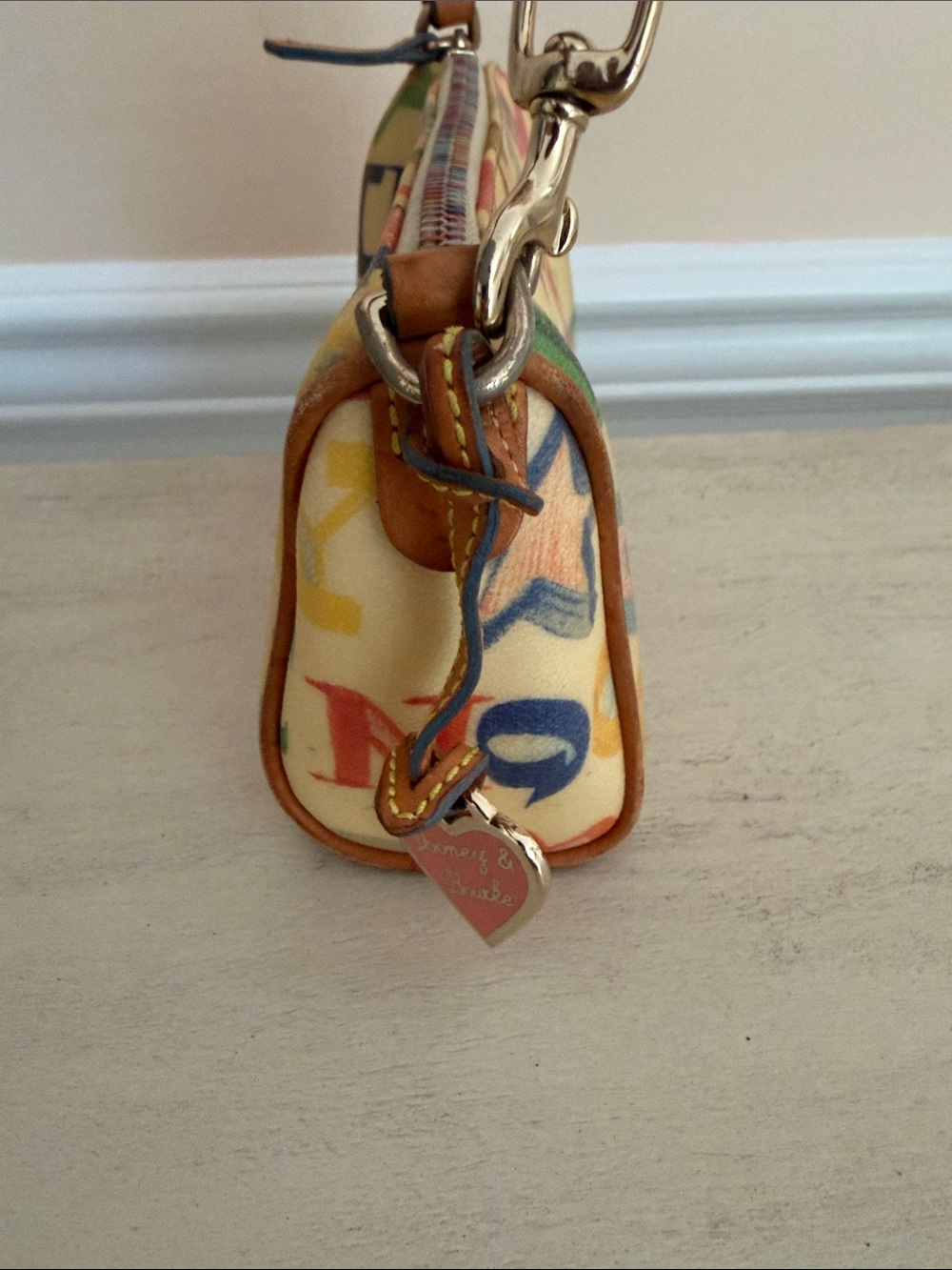 Dooney & Bourke Multicolor Alphabet Print mini bag - Picture 2 of 8